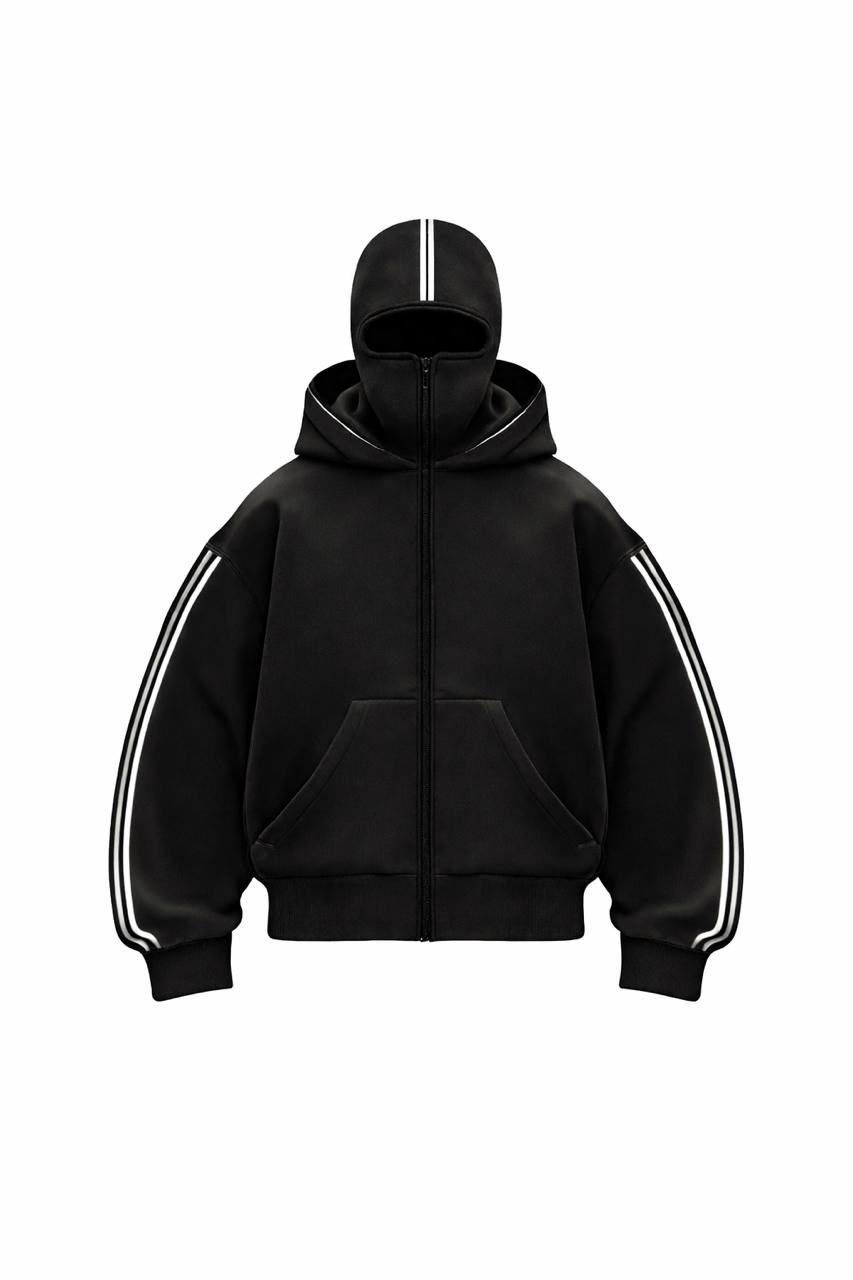 Stripe Balaclava Hoodie For Men & Women