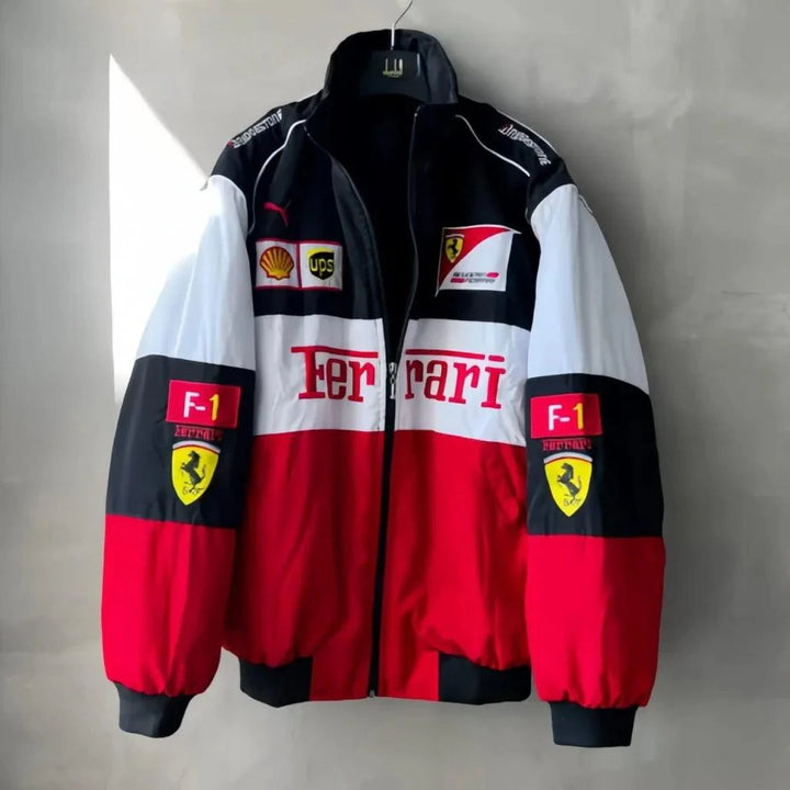 Ferrari F1 Motorsport Vintage Racer White & Red Jacket Unisex