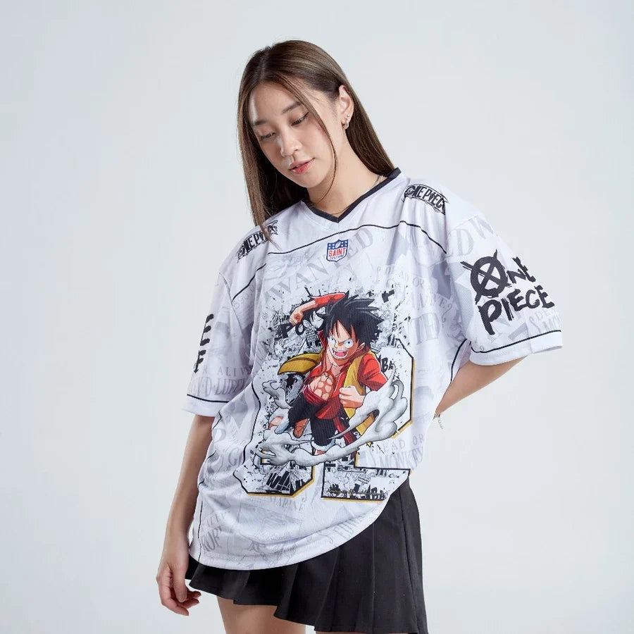 Luffy White — Marineford Verse Jersey - Gleame
