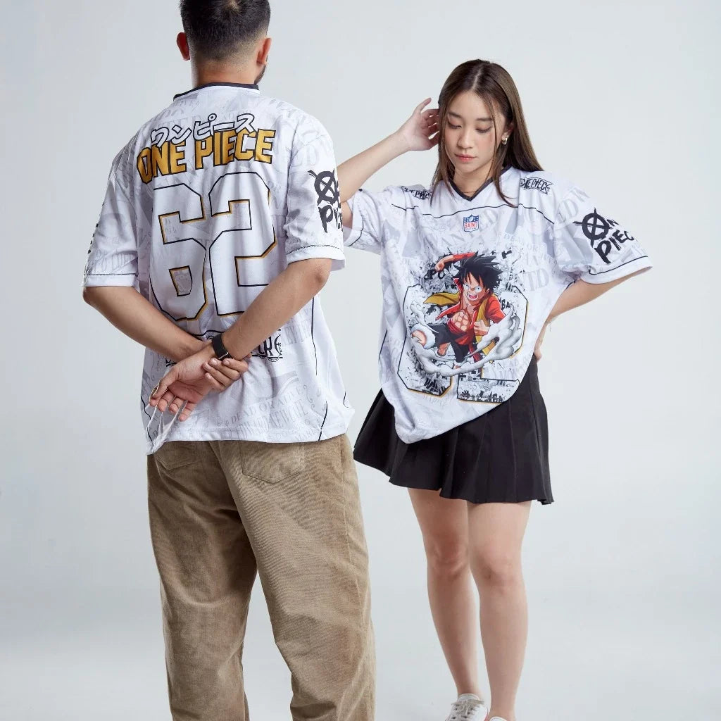 Luffy White — Marineford Verse Jersey - Gleame