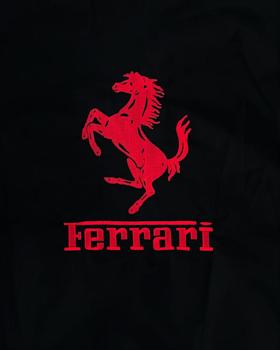 Black Ferrari F1 Vintage Racing Jacket – Premium Unisex Racing Style